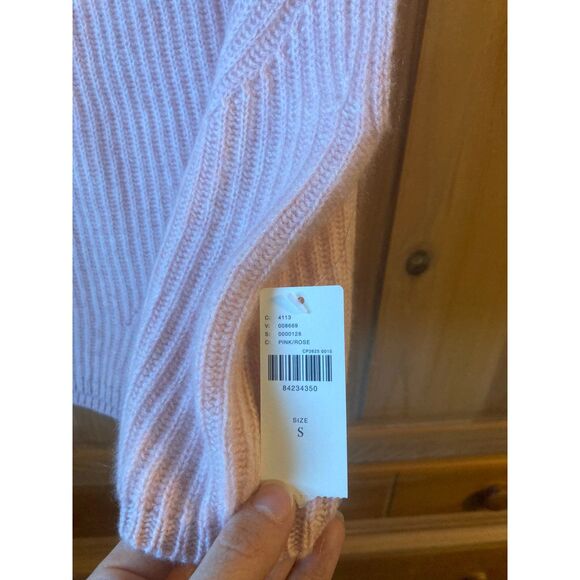 Anthropologie | NWT 100% Cashmere Enza Oversized Ribbed Sweater Vest | Small - Picture 6 of 6